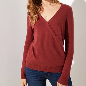 NWT LOFT Wrap Sweater, M